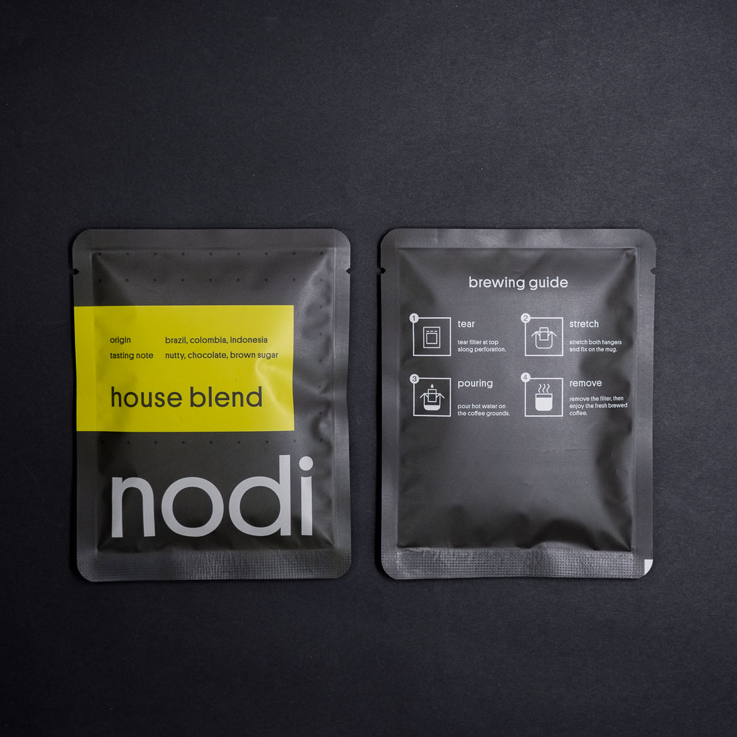 nodi coffee house blend drip bag